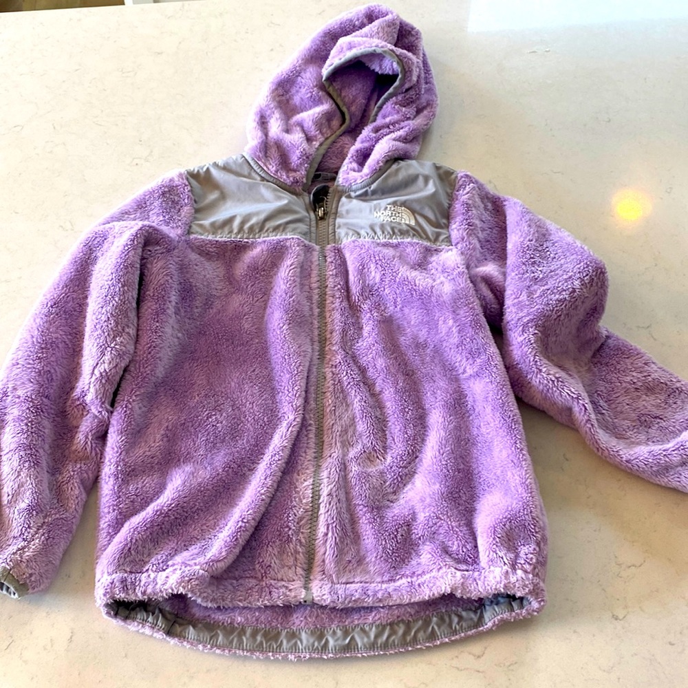 Girls The North Face fleece full zip hoodie